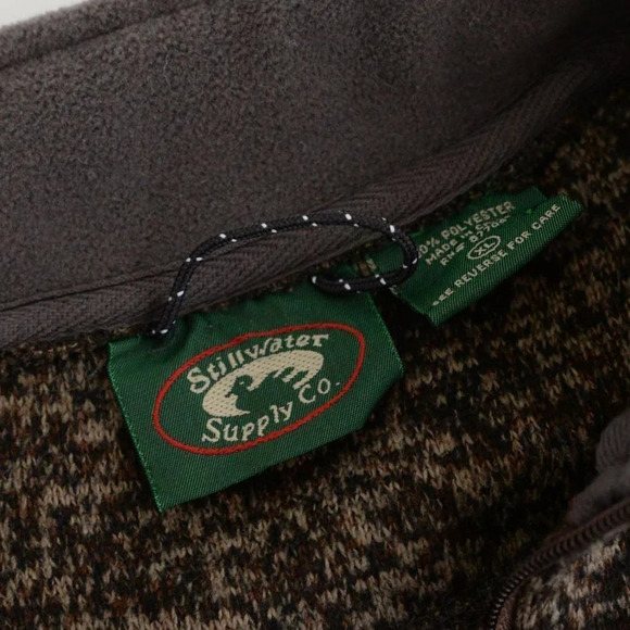 Vintage Stillwater  Supply Co. Brown Half Zip Sweater Size XL - Picture 13 of 13